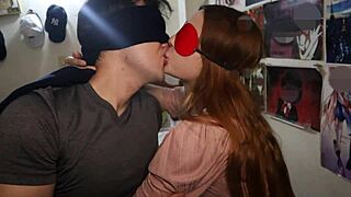 Bold Ass-Shaking Babe With Natural Tits Enjoys Deep Wet Tongue Kisses And Loves Saliva