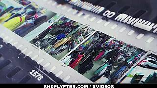 hot shoplifting teen 18+ vanessa sky deepthroats security's big cock in shoplyfter