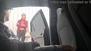 I jerked off risky on the street for that student at the bus stop