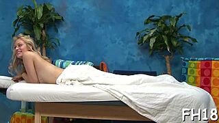 Naked beauty gets rough massage in nature, turning into blowjob and fucking contest game.