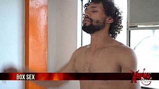 hot women pleasing boxing trainer