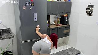 I hired this latina maid and went crazy for her big ass in tight clothes at home