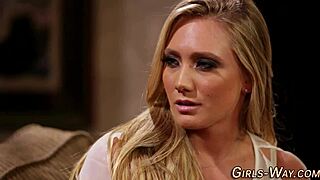 Lesbian babe eats pussy in high definition threesome with tribbing and scissoring.