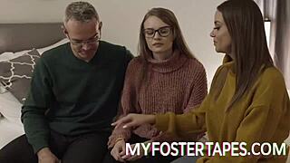 Jessae Rosae Meets Foster Havana Bleu And Husband In Bedroom Group Scene