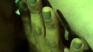 Ebony Woman Receives Interracial Cumshot