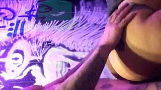 I'm beating the brakes off her pussy with my big cock