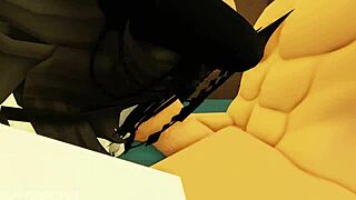 Petite cosplayer girl seduces me with monster cock costume at home