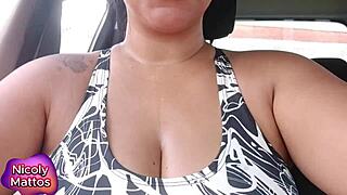 nicoly mattos gets her ass filled with cum after wild anal 😈