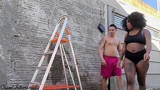 i made up an excuse to fuck my hot neighbor outdoors