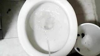 Nude Model In Shower Bathing