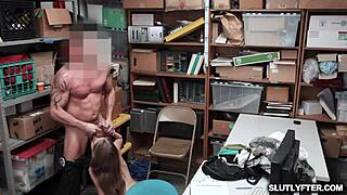 i caught shoplifter alyce anderson giving blowjob in the store