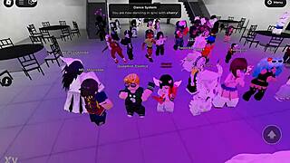 Dancing With Naughty Girls In Roblox Party Hall