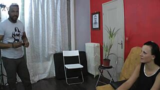 Behind The Scenes, Natacha Guapa Plays A Naughty Double-Faced Girl