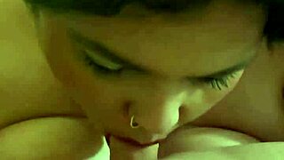 She moans, 'Watch my big tits bounce while I suck him off until he cums in my mouth'