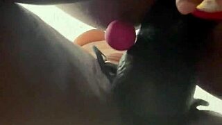 POV Strap Work with Chubby Ebony BBW Moaning and Wet Toy Solo