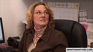 Lesbian Colleagues Fucking in Office