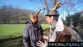 mia trejsi begs for double dicks during egg hunt pussy pounding.