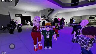 Dancing With Naughty Girls In Roblox Party Hall