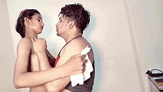 Petite Brunette Babe Gets Hardcore Fucked All Over The Room