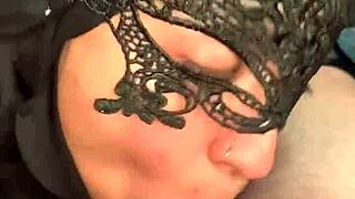 bi muslim girl giving intense blowjob to arab guy in passionate session!