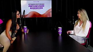 Hey, check out this loira safada showing off her blowjob skills and tits before trying that new anal position with milena moreau in sheer red