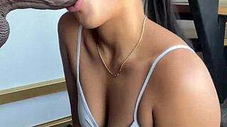 She Satisfies BBC with Stepbrother Amateur Couple