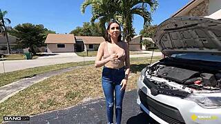 Slay Kay Fucks in Boyfriend's Backyard for Car Fix