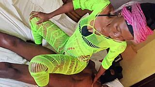 Watch her ride that big cock wildly?