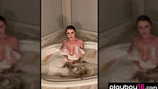 Busty Brunette Milf Sophie Dee Bathes and Masturbates