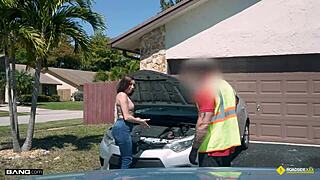 Slay Kay Fucks in Boyfriend's Backyard for Car Fix