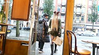 niffy noon gets her first anal bbc at xbiz awards in amsterdam, taking that monster cock deep