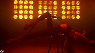 Sensual Pole Dance With Strip Tease