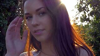 Perfect-Breasted Beauty Touches Herself Between Legs and Recalls Wonderful Moments with Her Girlfriend