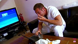 Beautiful Brunette Feels Intense Pleasure in Reverse Cowgirl Fucking