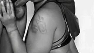 Stepbrother's Monster Black Cock Sucked Hard by Keisha Minaj Until Cumshot Explosion