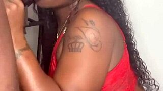 Stepbrother's Monster Black Cock Sucked Hard by Keisha Minaj Until Cumshot Explosion