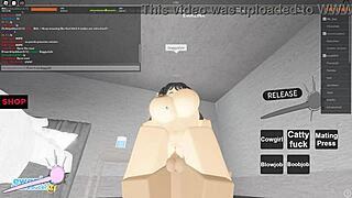 quick roblox game session with a whore