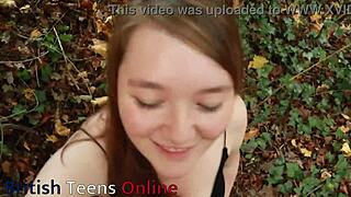 hey, this real 18 year old girl next door in underwear and stockings gives a sloppy bj with big natural tits and swallows everything