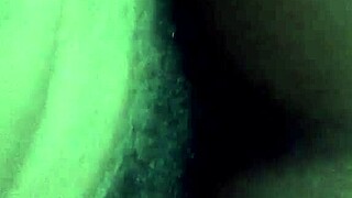 Mature ebony amateur with fat pussy gets bold cock action