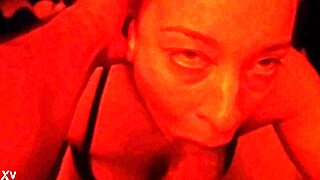 Superhead deep throats big cock