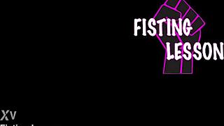 Veronica Leal's anal fisting lesson leads to gaping and real orgasm.