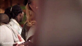 bubble butt in leggings spied on at concert crowd