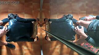 Chairtied milf gets face fucked until cum in mouth