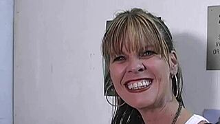 busty cougar anjelica sucks big black cock at outdoor gloryhole