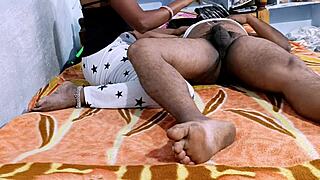 desihotcouple indian hot wife homemade handjob blowjob footjob