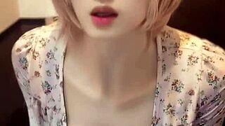 Casual-Narrative crossdressing ladyboy in individual shot does solo striptease oops