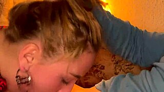 closeup wet sloppy facefuck, you're gagging on this deepthroat like the best blowjob ever