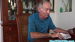 Cocksucking Latina Teen 18+ Rims and Sucks Old Man's Dick