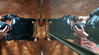 Chairtied milf gets face fucked until cum in mouth