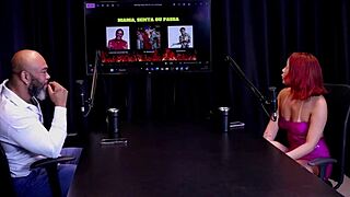 Bruna Ferrari Answers Never Have I Ever While Having Sex With Three In Sheer Red